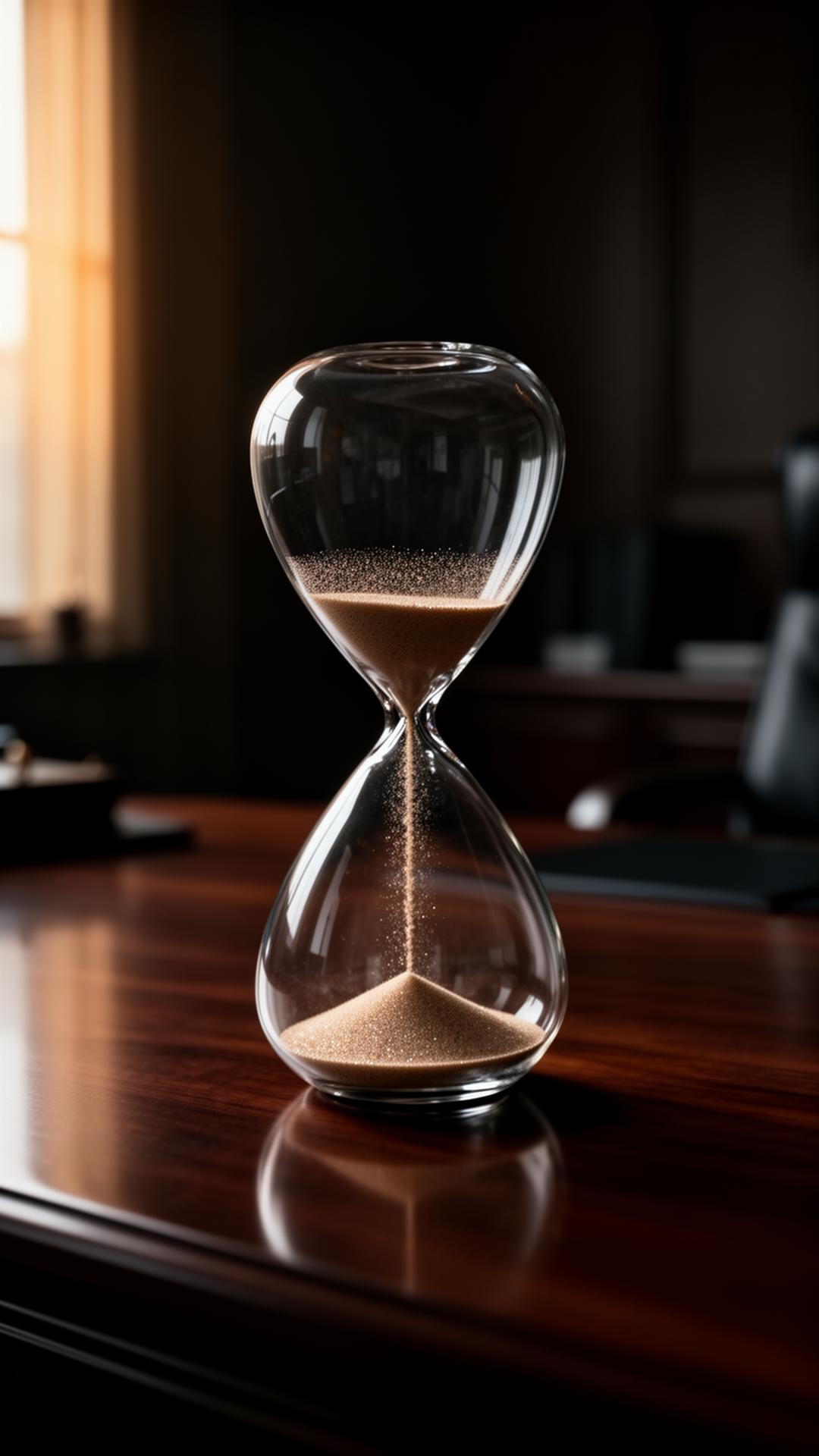 Hourglass on desk | SHA/RP strategy advisory
